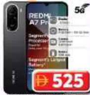 Redmi هاتف A7 Pro بشبكة 5g ذاكرة 4/128gb