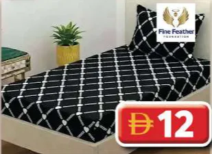 Fine Feather شرشف سرير مطاطي مفرد