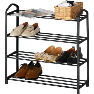 Maple Leaf Home CH Plastic 4-Layer Shoe Rack, XJ43K