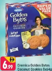 Cremica Golden Bytes Coconut Cookies