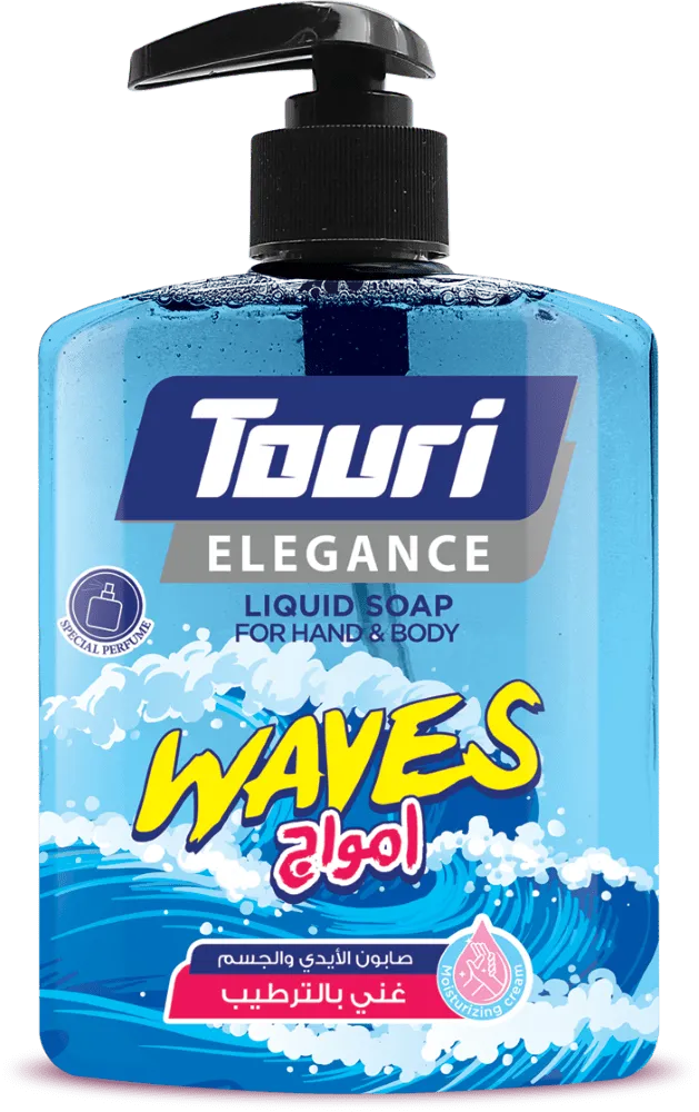 Touri صابون اليدين والجسم ويفز