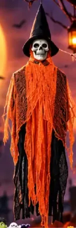Halloween skull hanging