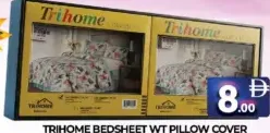 Trihome شرشف سرير مع غطاء وسادة