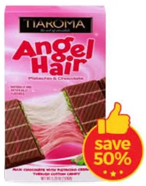 Tiaroma Angel Hair Milk Chocolate Bar Pistachio & Chocolate