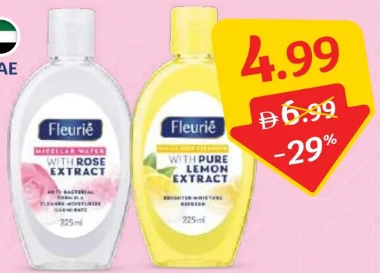 Fleurie Facial Cleanser Micellar Water / Oil Control