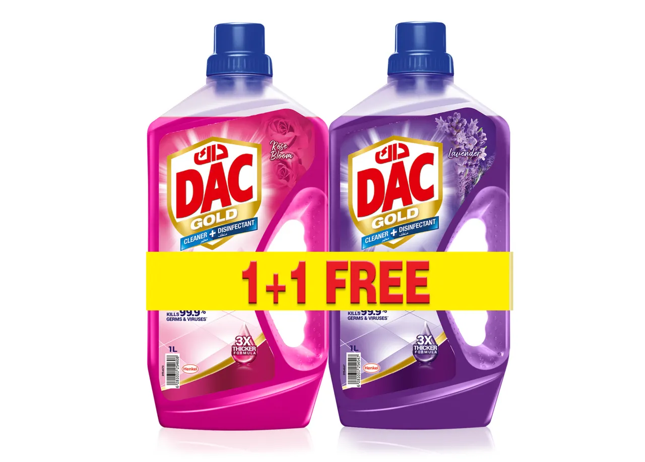 Dac مطهر Gold برائحة الورد واللافندر Rose Bloom + Lavender