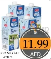 Mooo حليب طويل الأمد كامل الدسم