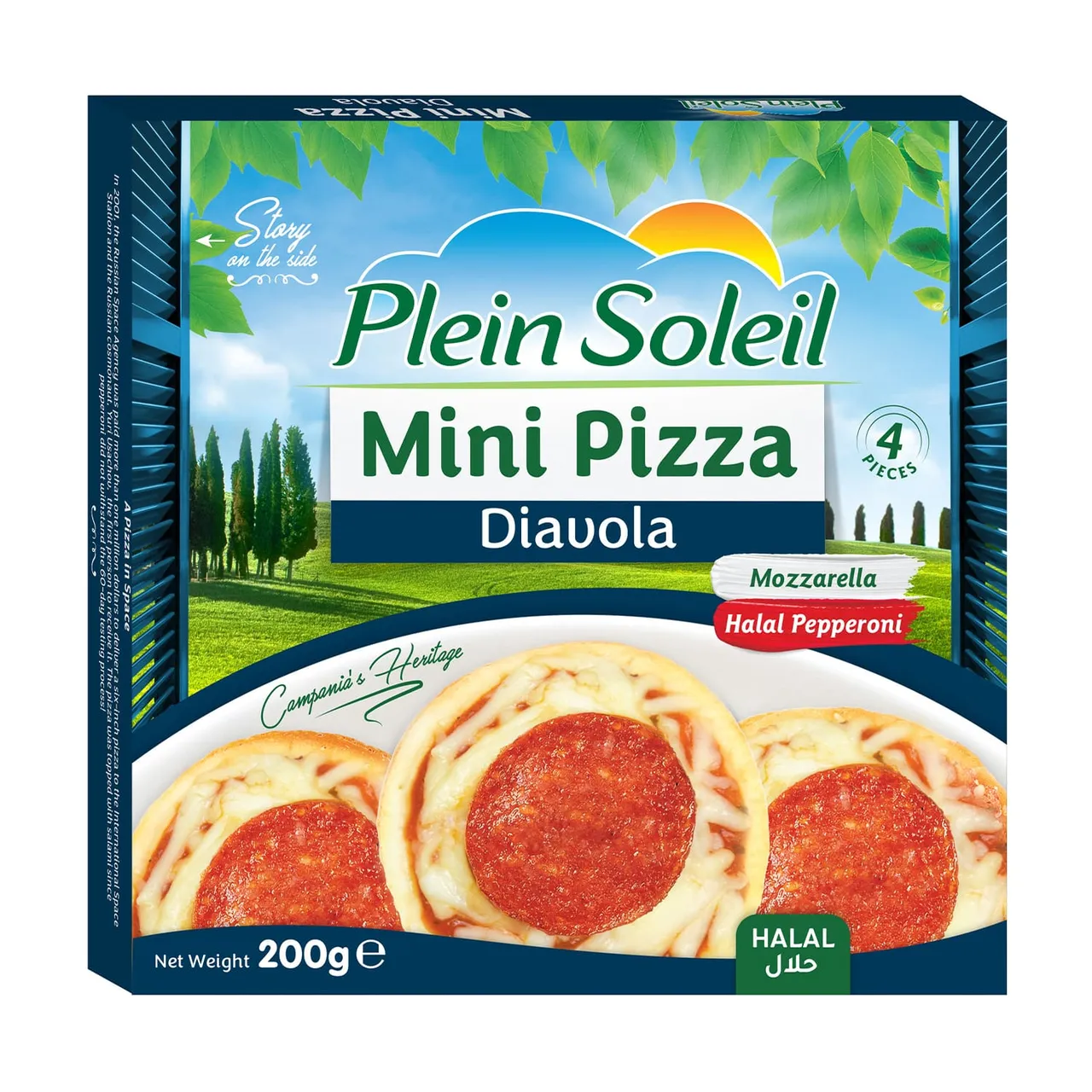 Plein Soleil ميني بيتزا ديافولا 4 pcs