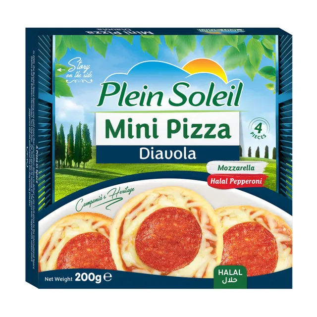 Plein Soleil Diavola Mini Pizza 4 pcs
