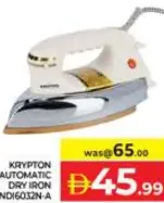 Krypton مكواة جافة أوتوماتيك Kndi6032N-A