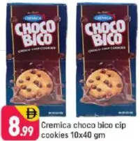 Cremica choco bico cip cookies