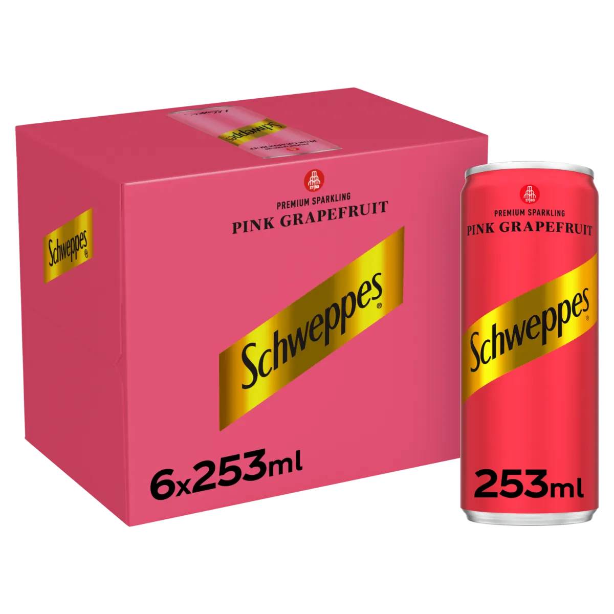 Schweppes مشروب الجريب فروت الوردي