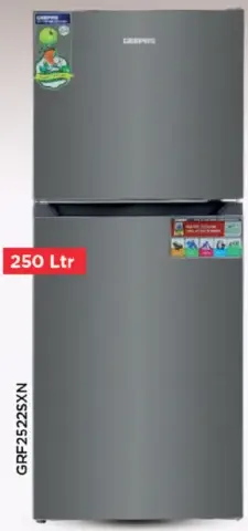 Geepas Double Door Refrigerator Grf252Sxn