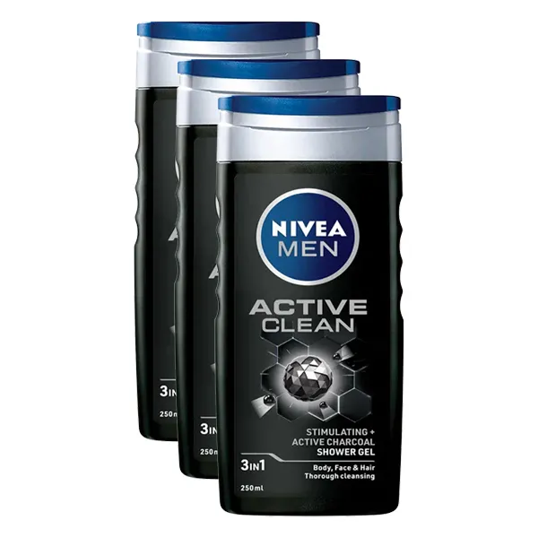 Nivea جل استحمام للرجال أكتيف كلين