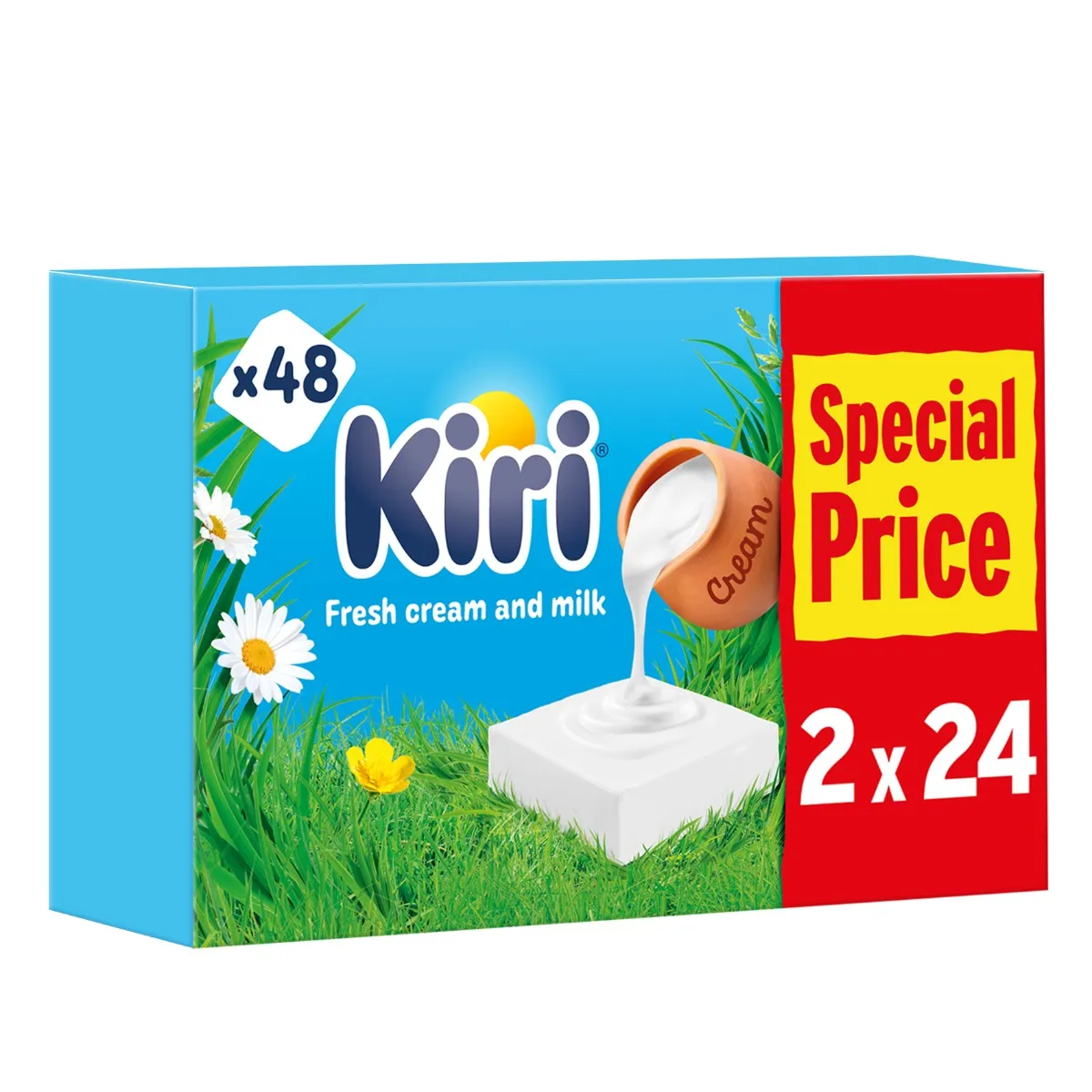 KIRI جبن حصص مربعات 24 X 2PCS