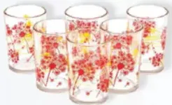 Sekura Printed Glass Set 8#
