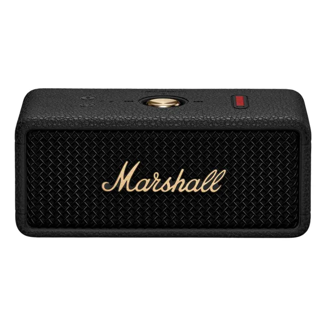Marshall Emberton III Portable Bluetooth Speaker, Dust and Waterproof, Black and Brass
