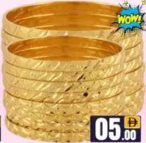 Gold Color Bangles Assorted