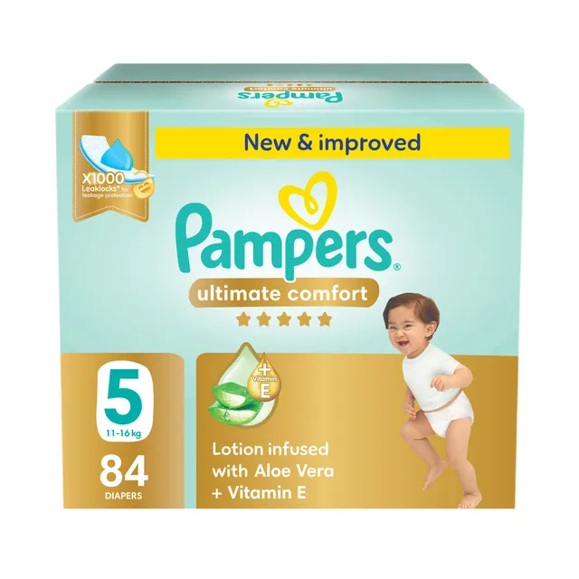 Pampers Ultimate Comfort Taped Size 5 (11- ) - 84 Pcs
