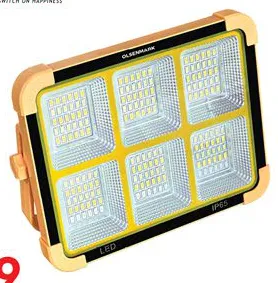 Olsenmark Portable Solar Flood Light 5LevlLigt