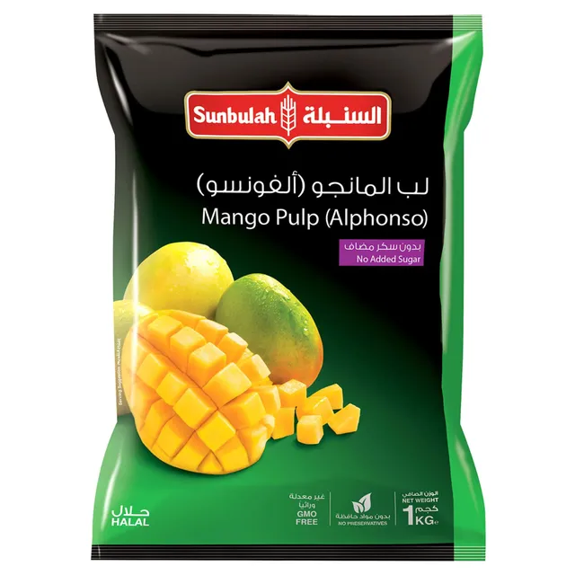 Sunbulah Mango Pulp Alphonso No Added Sugar