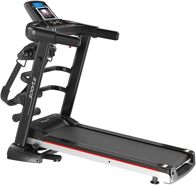 sky land Magic EM-1258 Digital Treadmill - Black with massager belt