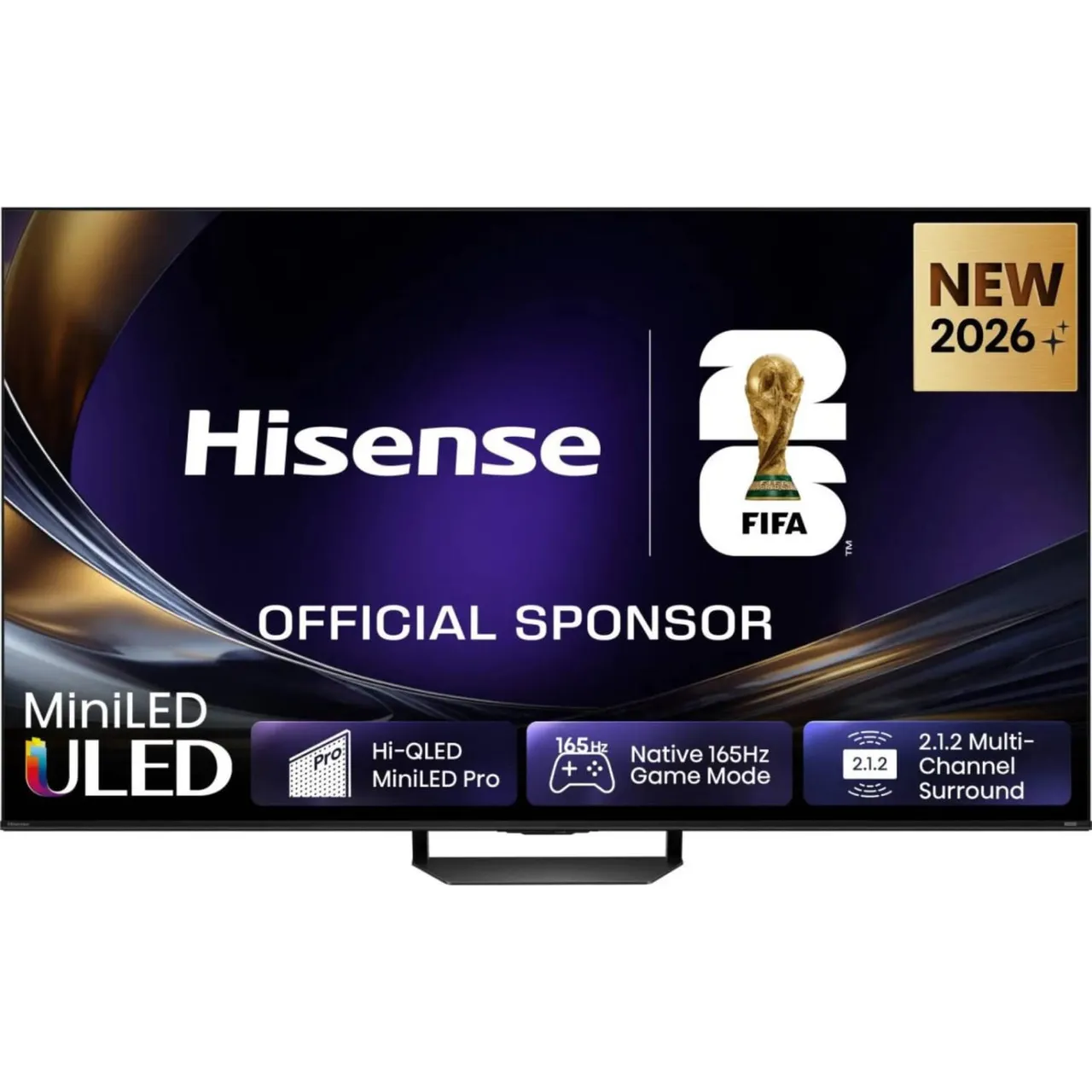 Hisense تلفزيون MiniLED ذكي سلسلة U7S Pro مقاس 116 بوصة بدقة 4K، أسود، 116U7S PRO