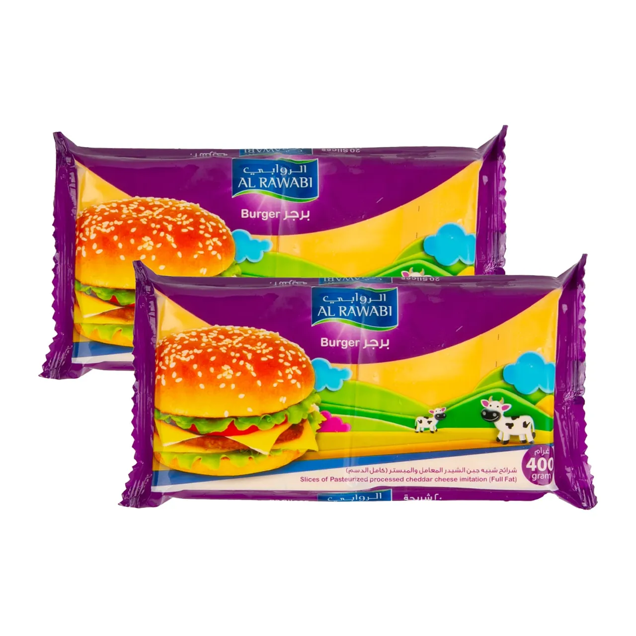 الروابي جبن شرائح برجر Al Rawabi 400gx2Pcs