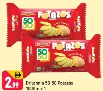 Britannia 50-50 potazos