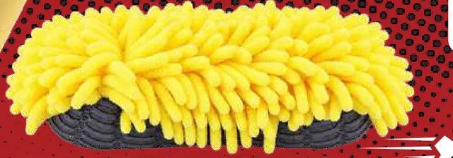 Microfiber sponge with scrub
