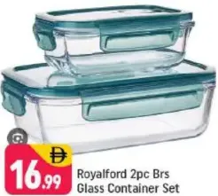 Royalford Brs Glass Container Set