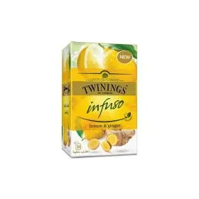 Twinings إنفوسو أكياس شاي بالليمون والزنجبيل 20's