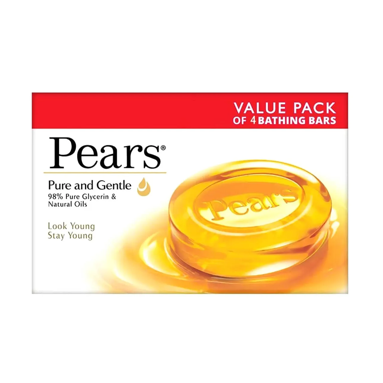 Pears لوح استحمام نقي ولطيف