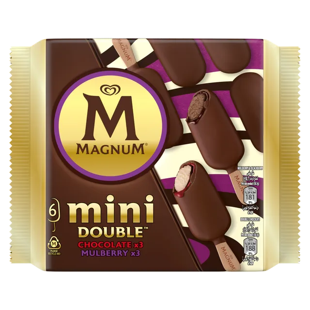Magnum Chocolate & Mulberry Mini Ice Cream - 6 Pcs