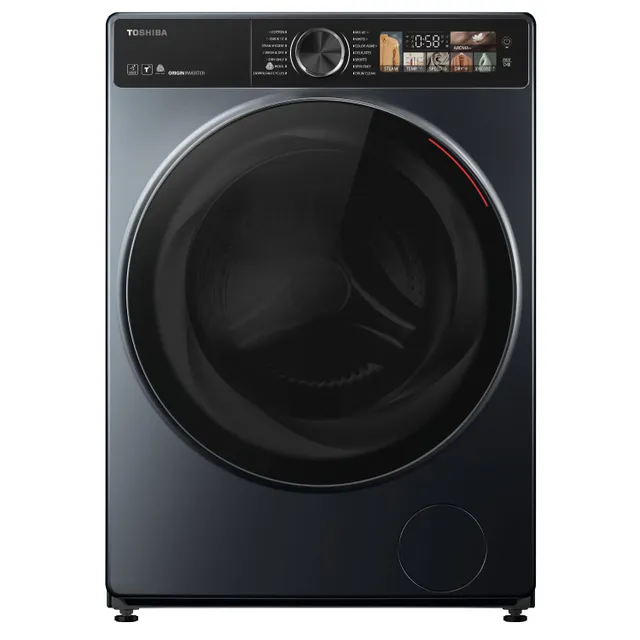 Toshiba Front Load Washer & Dryer, 9.5/, 1400 RPM, Morandi Grey, TWD-T25BZU105MWA(MG)