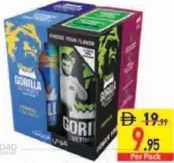 Gorilla Energy Drink Assorted