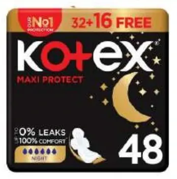 Kotex Maxi Protect Night Cotton Pads