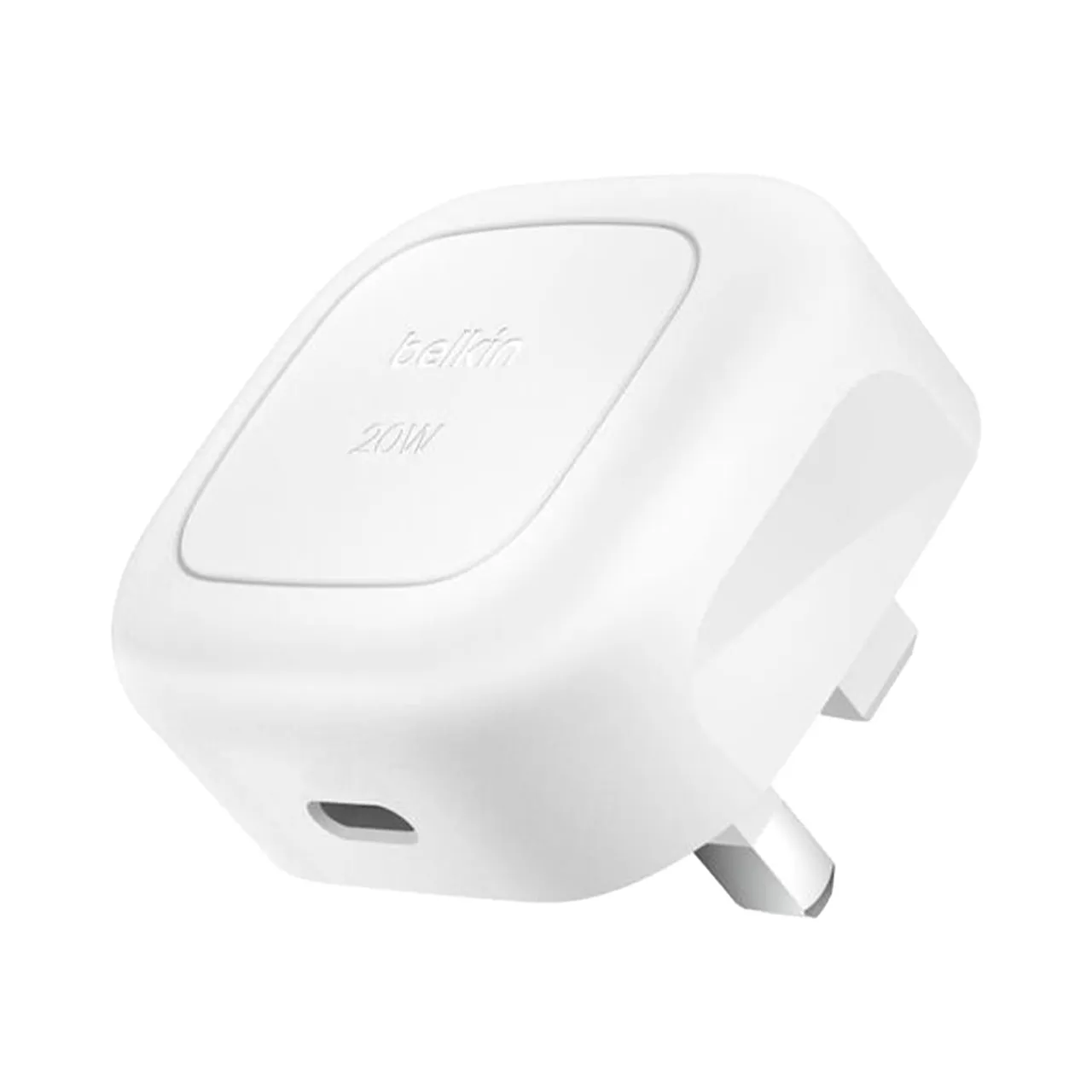 Belkin شاحن جداري USB-C بتقنية BoostCharge بقدرة 20W، أبيض، WCA009MYWH