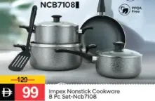 Impex Nonstick Granite Cookware Set Ncb7108I