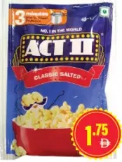 Act II مكسرات حلبي كلاسيك مملحة