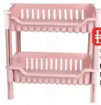 Kitchenette Plastic Rack 2 Layer MT3412