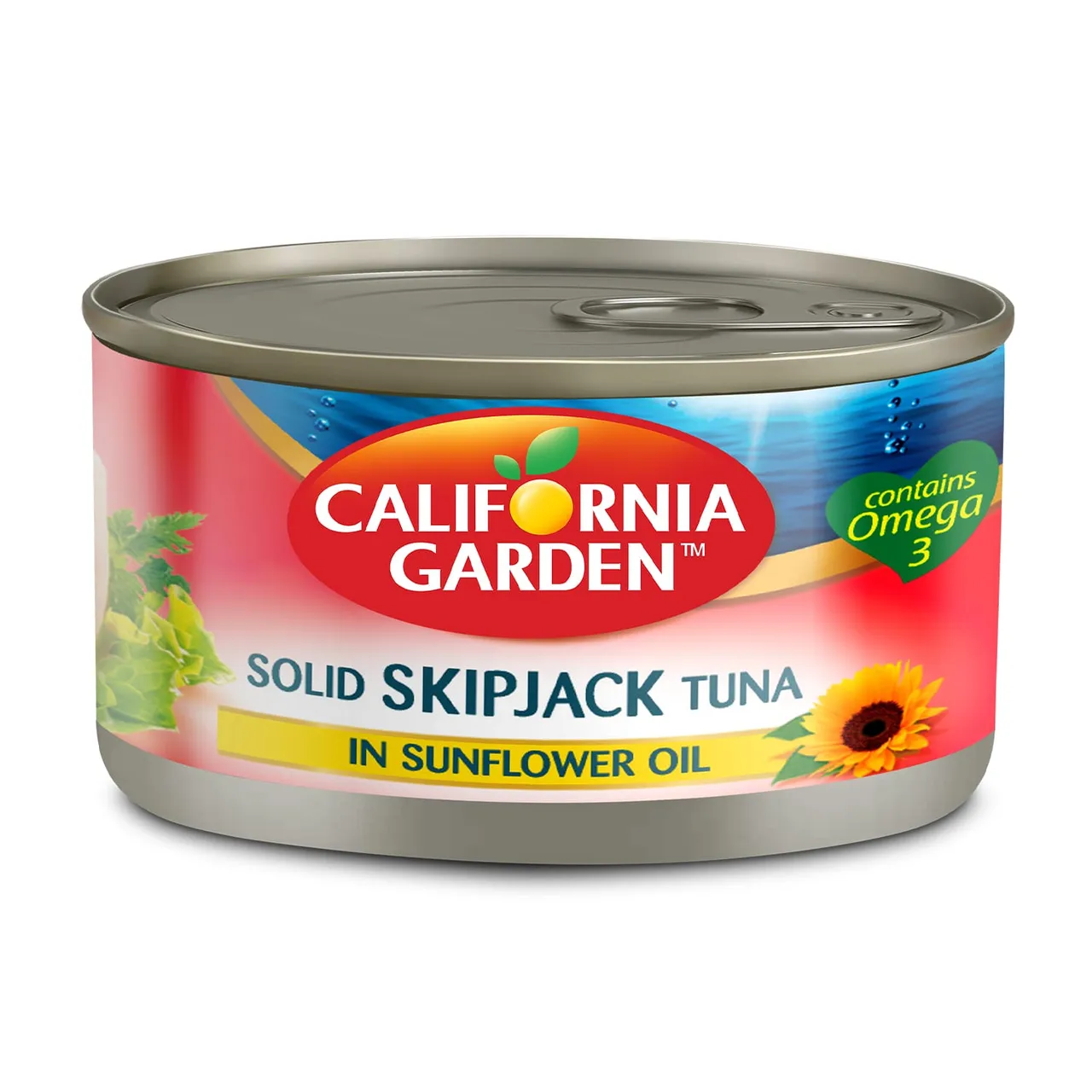 California Garden تونة سكيب جاك بزيت دوار الشمس والفلفل الحار فرجينيا
