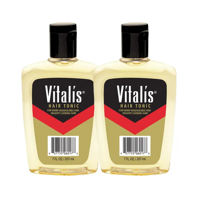 Vitalis Hair Tonic Liquid - Non-Greasy Hair Care Formula for Well-Groomed, Manageable Hair - Healthy Hair Tonic - Suitable for All Hair Types - 2 pc