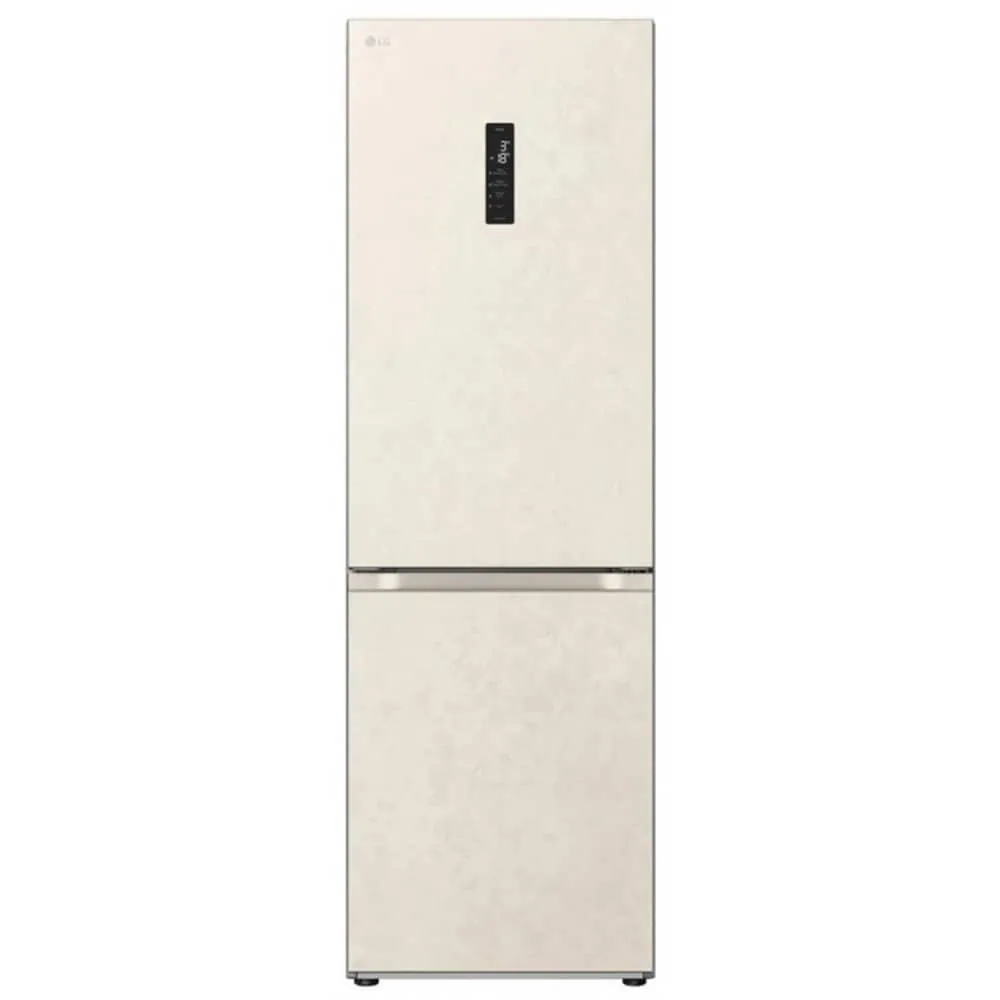 LG سعة إجمالية فريزر سفلي، ضاغط انفرتر، Multi AirFlow، بدون ثلج، ضاغط انفرتر، لون بيج موديل – GRB509FVFW