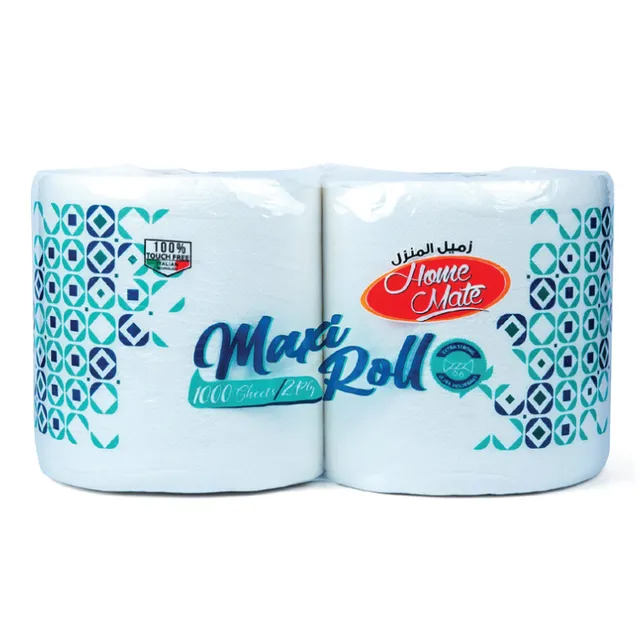 Home Mate Maxi Roll 2-ply 1000 Sheets 2 Rolls