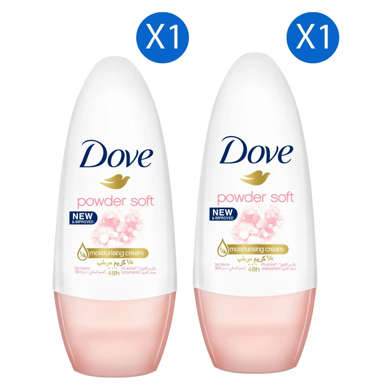 Dove مزيل عرق رول مضاد للتعرق بنعومة البودرة