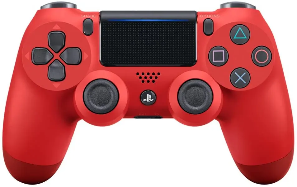 sony وحدة تحكم لاسلكية DualShock لجهاز PS4 - باللون الأحمر Red