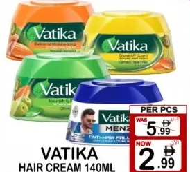 Vatika كريم شعر باراشوت متنوع