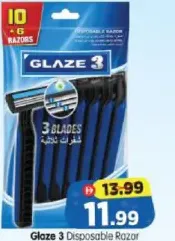 Glaze Disposable Razor Triple Blade