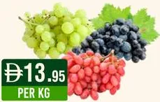عنب أحمر بدون بذور / أبيض / أسود / جلوب (لبنان)